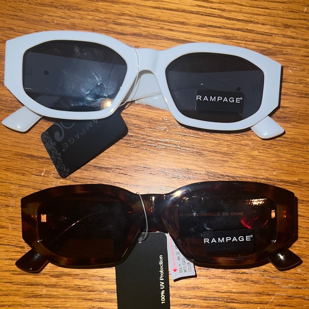 Rampage White and Tortoise Sunglasses Duo NEW WITH TAGS
